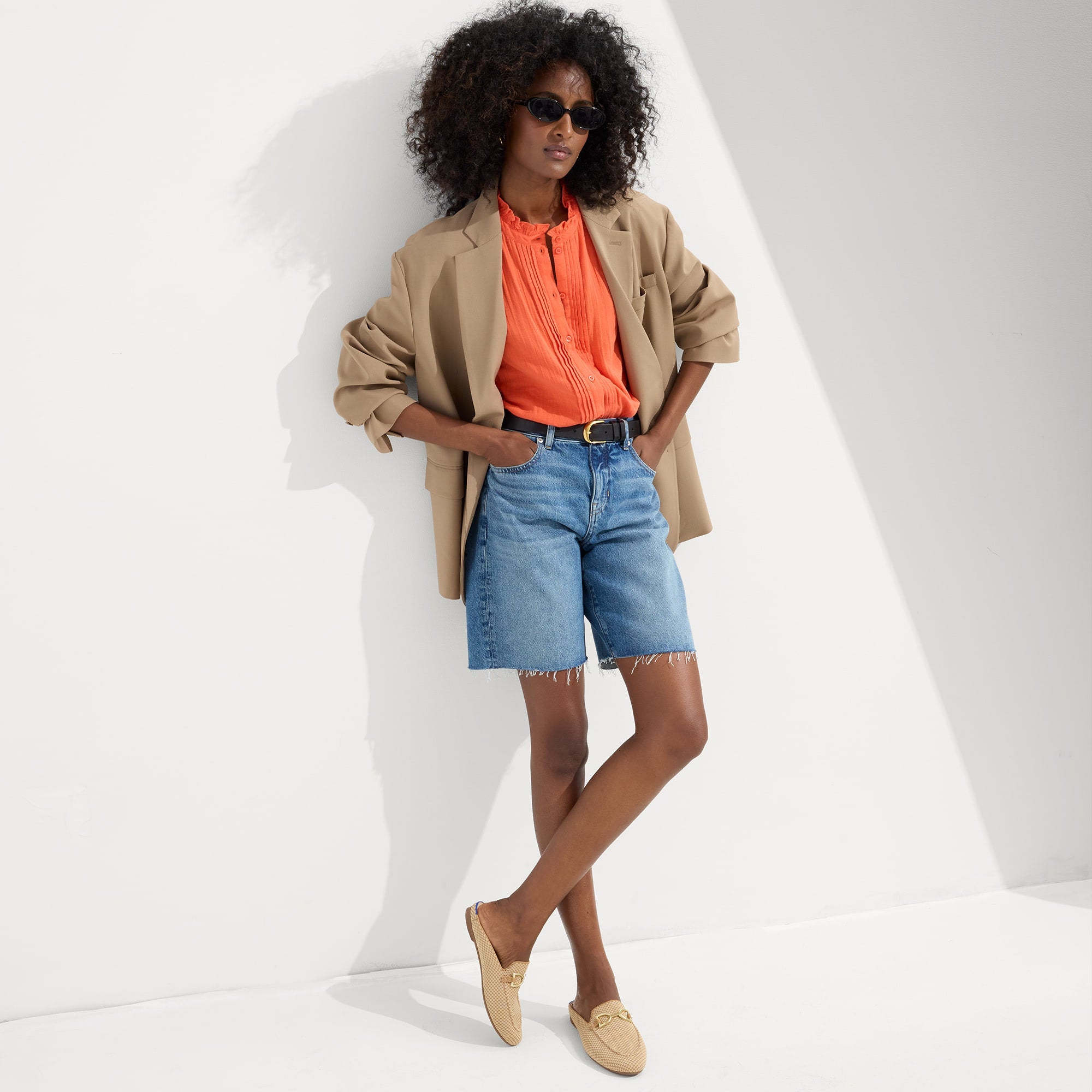 The Double Bit Loafer Mule - Waffle Micro Check - Image 4