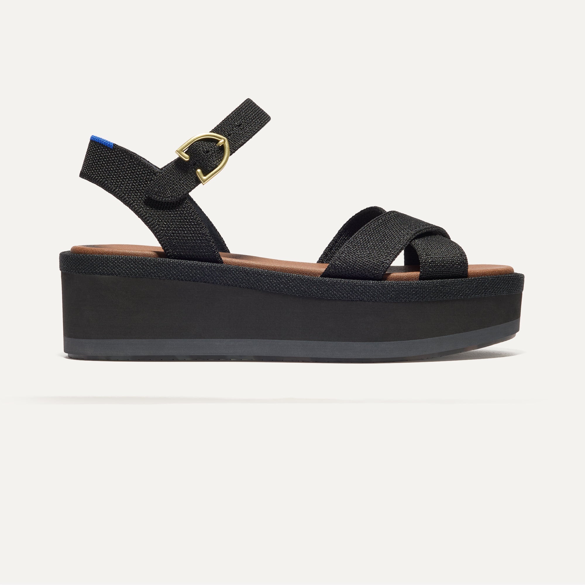 The Criss?CCross Lightweight Wedge Sandal - Black - Image 4