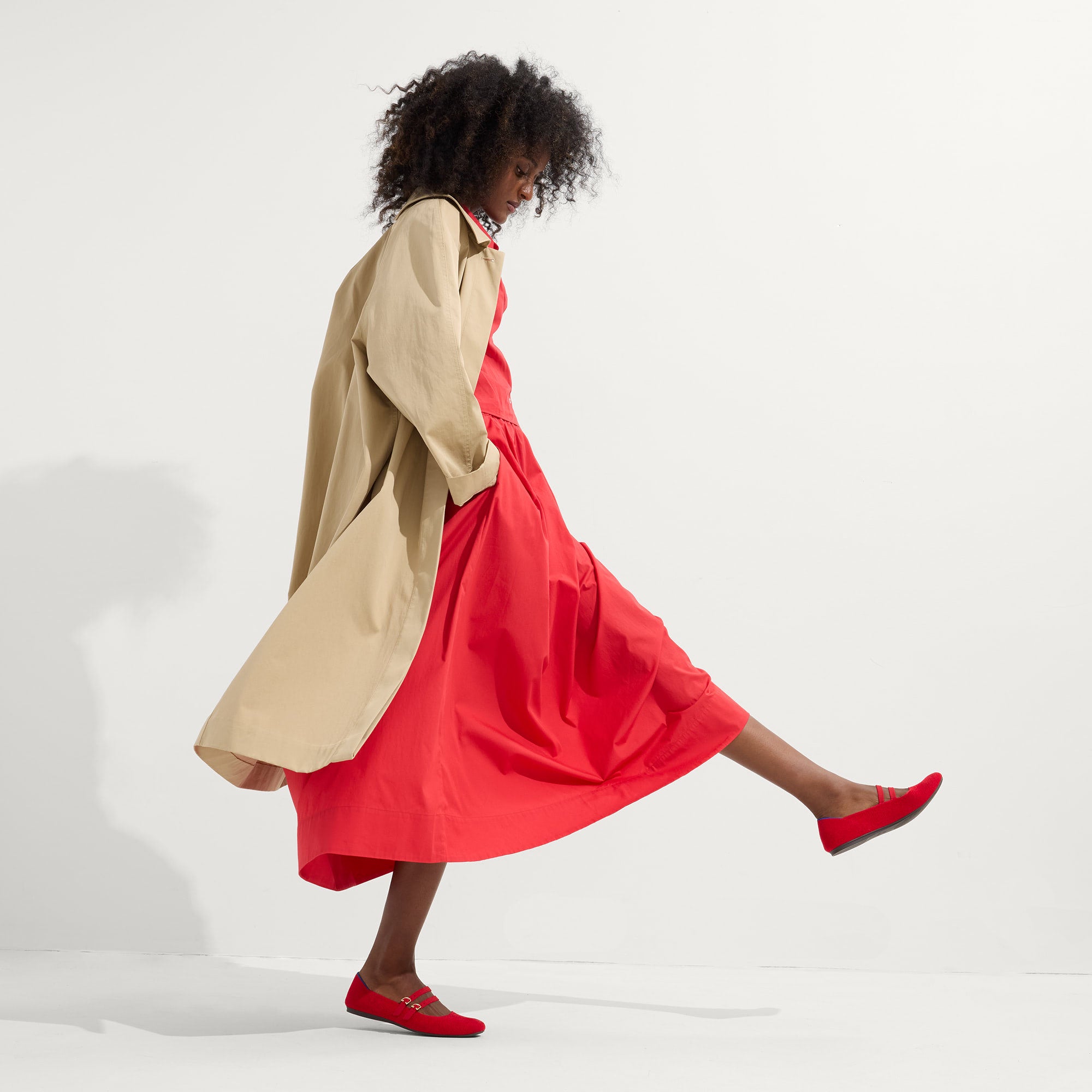 The ReVelvet? Double Buckle Mary Jane - ReVelvet? Red Crisp - Image 4