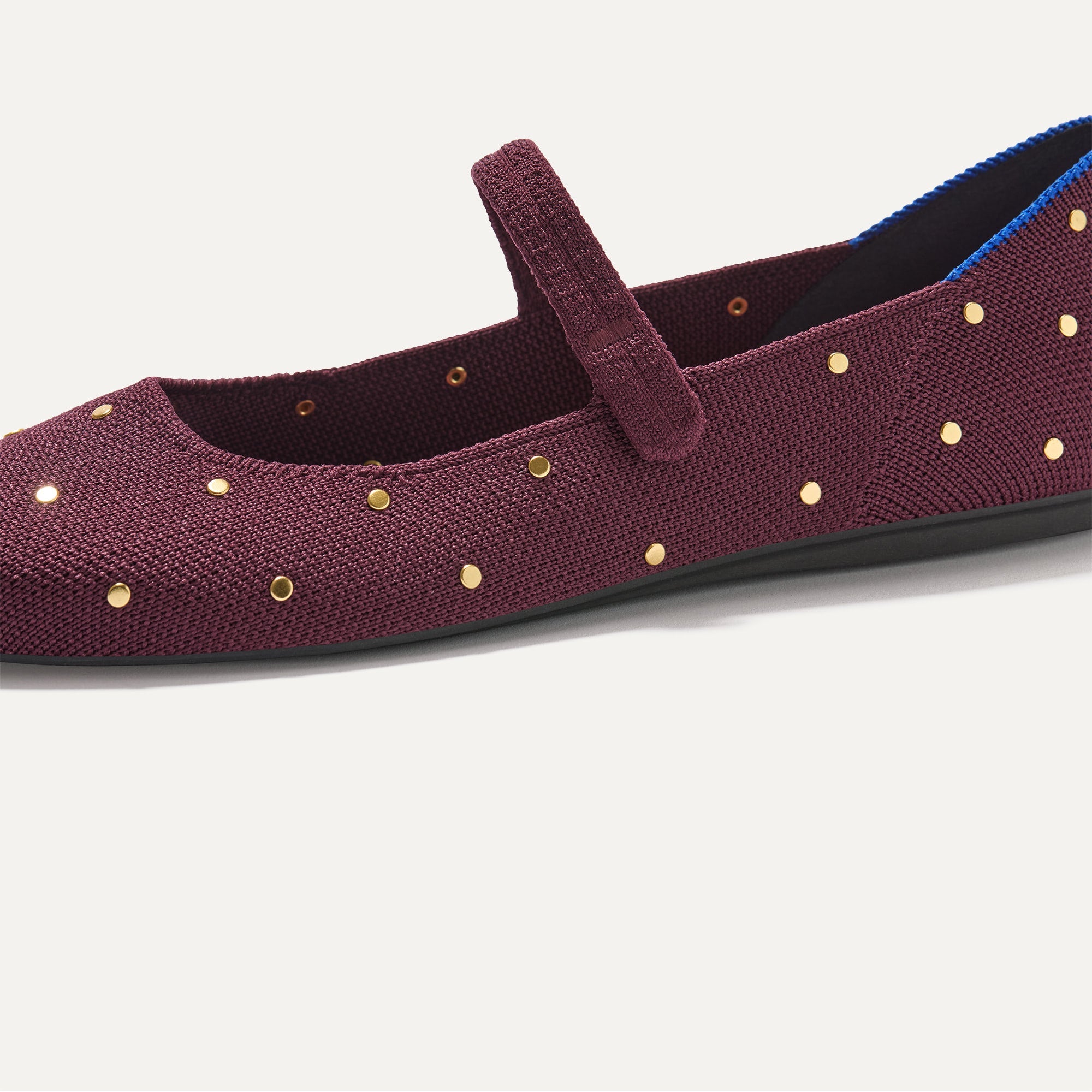 The Square Mary Jane - Studded Syrah - Image 2