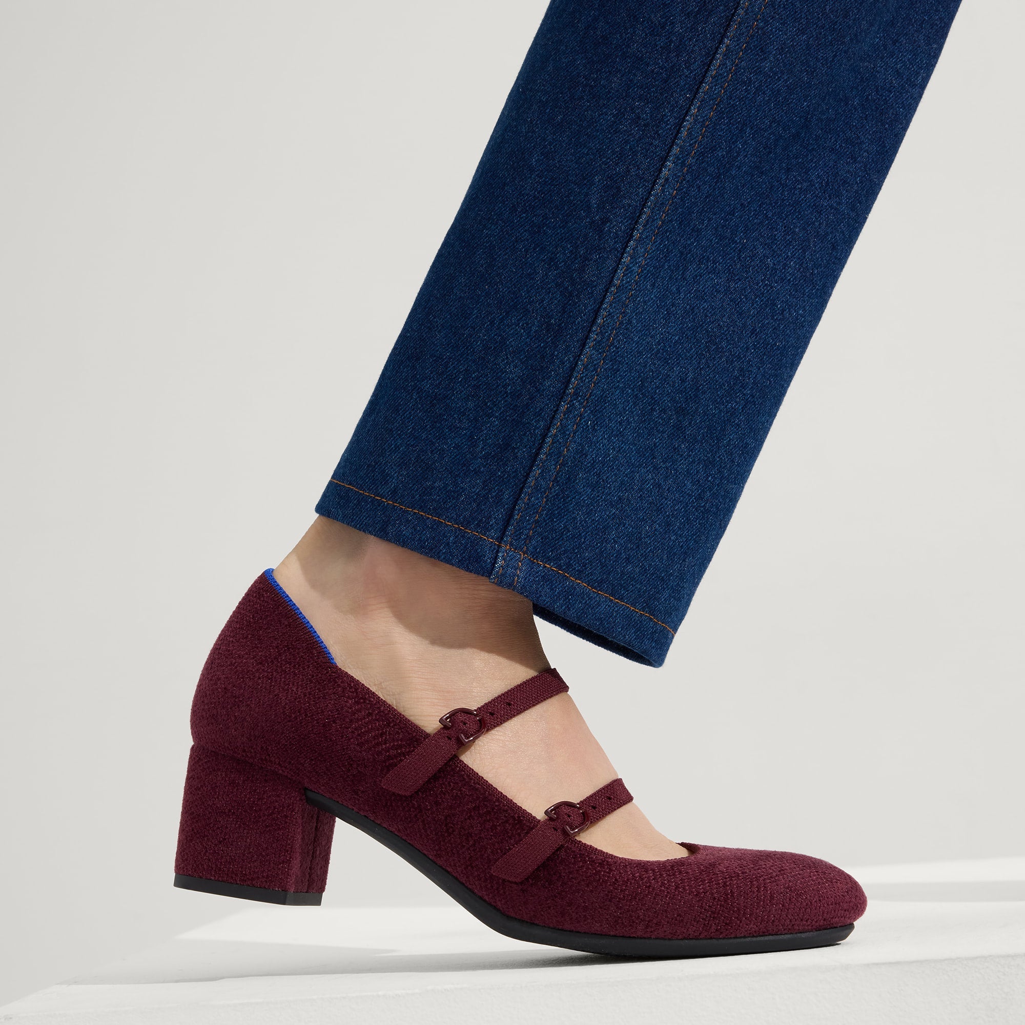 The ReVelvet? Double Buckle Mary Jane Heel - ReVelvet? Syrah - Image 2